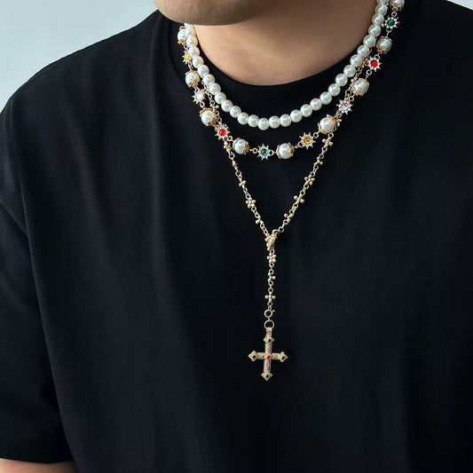 3piece cross pendant necklace