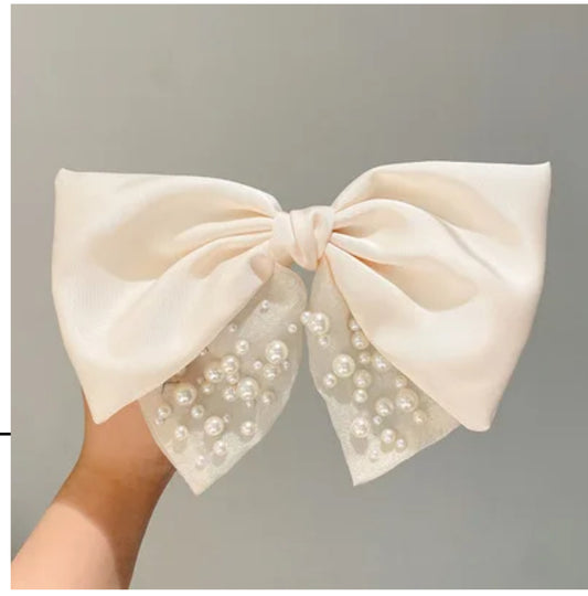 Princess bow tie hair clip