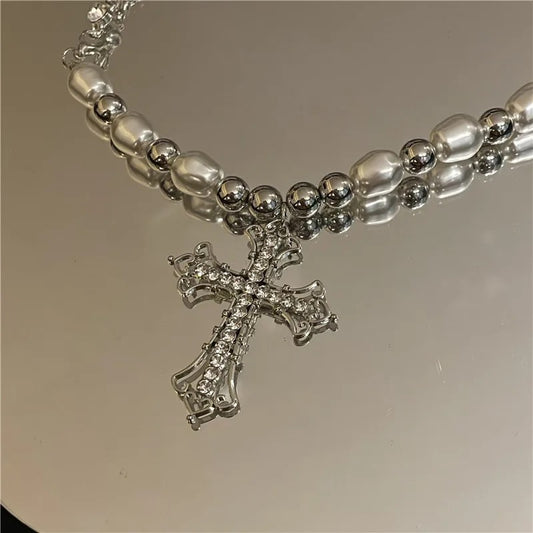 Vintage Unisex Cross Necklace