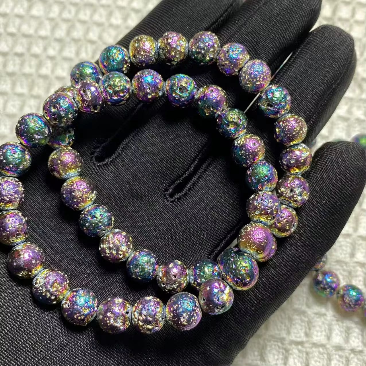 Natural lava stone bracelet