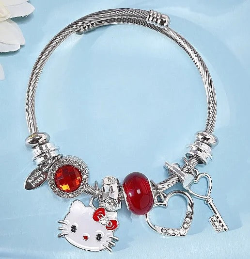 Hello kitty charm bracelet